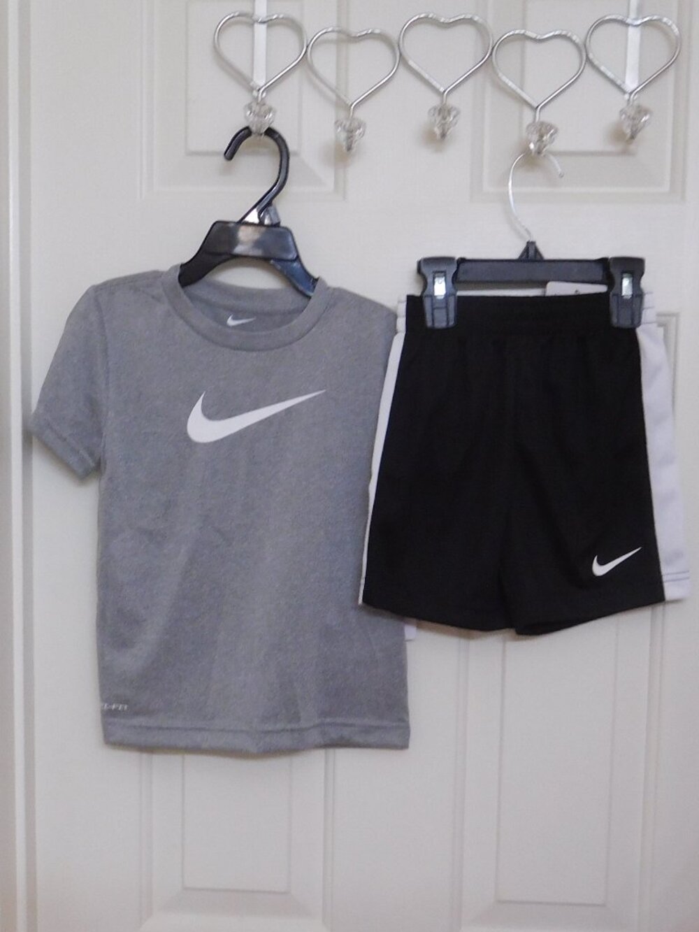NWT 4 Nike 2pc Outfits Shirt & Shorts Set Blue Orange Red Bundle sz 4t - Picture 3 of 5